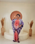 Buy Multicolored women chiffon boubou Available in Nigeria.